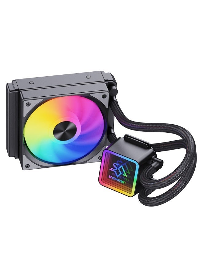 سنو مان Snowman KS120 Liquid CPU Cooler 120mm – Cooling up to 200W – ARGB Lighting - Image 1